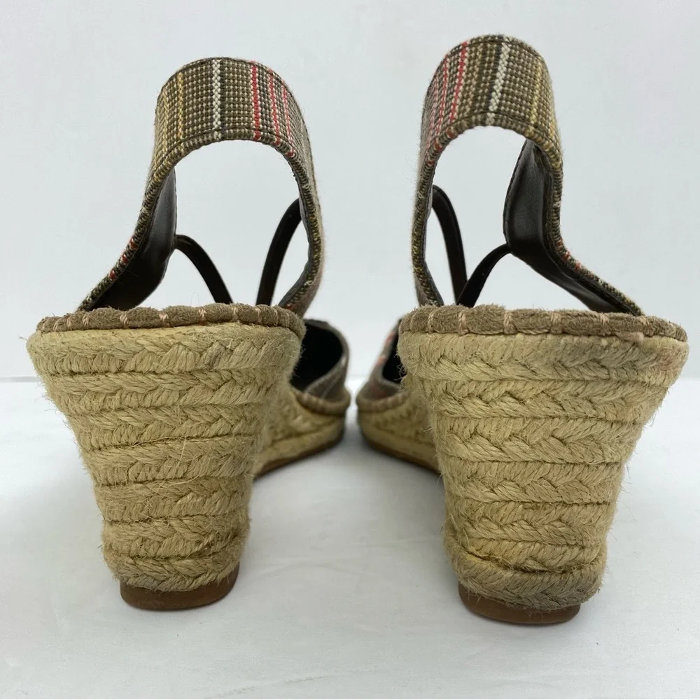 Soft Style size 8.5 Women’s Brown Espadrille Wedge Sandals